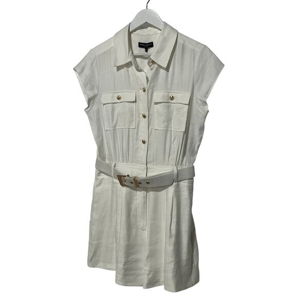 GENERATION LOVE WOMENS SIZE 10 LINEN BLEND MORGAN ROMPER WHITE - Picture 10 of 15